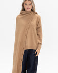 TIBI - Camel Hair Knit Cape, Camel