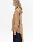 TIBI - Camel Hair Knit Cape, Camel