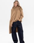 TIBI - Camel Hair Knit Cape, Camel