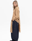 TIBI - Camel Hair Knit Cape, Camel