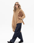 TIBI - Camel Hair Knit Cape, Camel