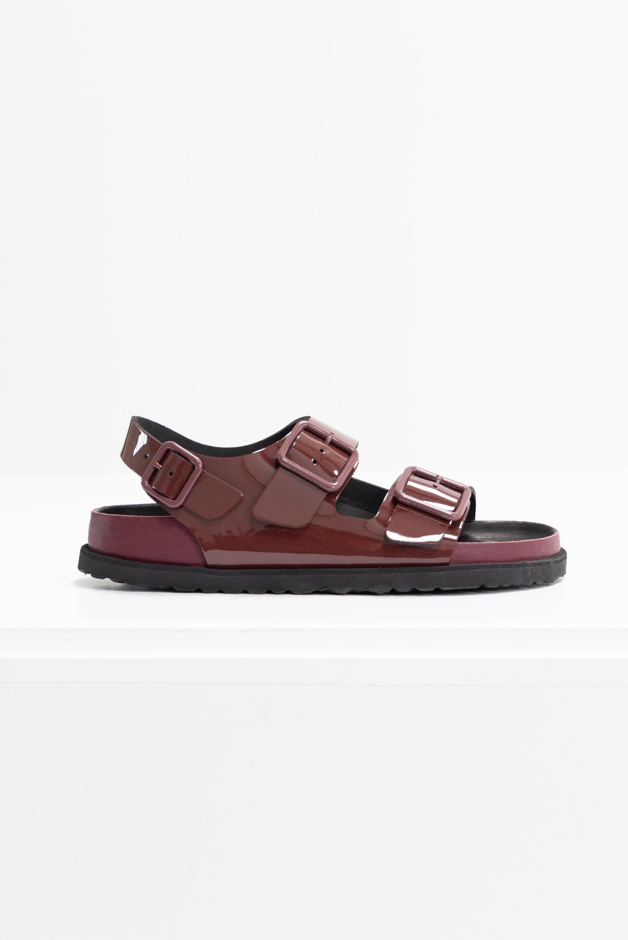 BIRKENSTOCK - Milano Shiny Patent Leather, Port