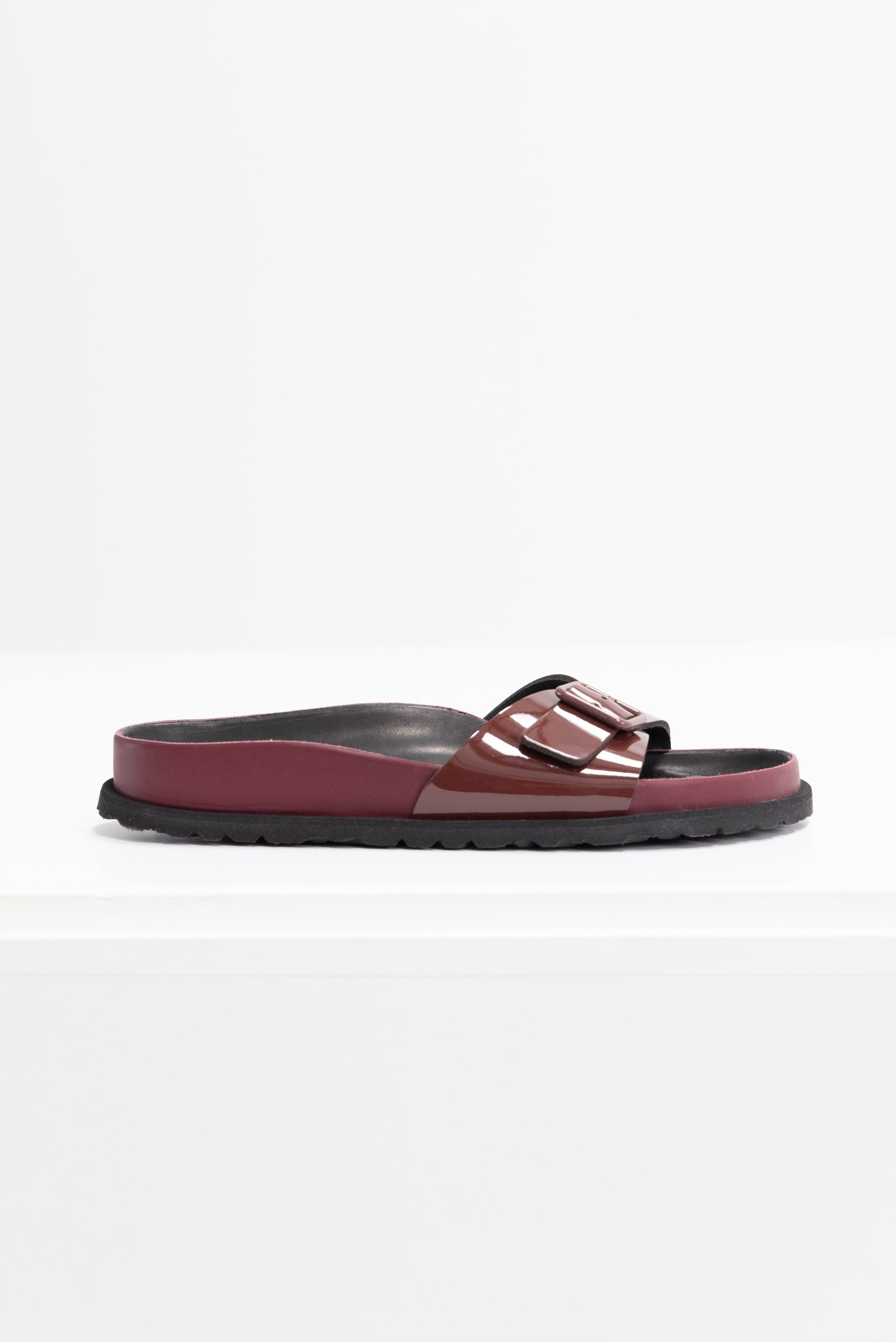 BIRKENSTOCK - Madrid Shiny Patent Leather, Port