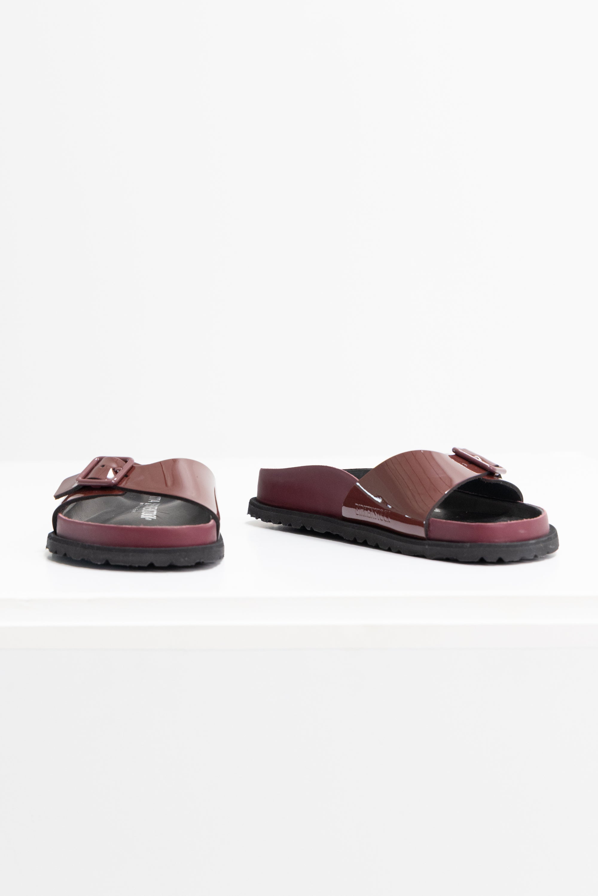 BIRKENSTOCK - Madrid Shiny Patent Leather, Port