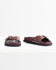 BIRKENSTOCK - Madrid Shiny Patent Leather, Port