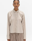 SOFIE D'HOORE - Brit Paper Touch Poplin Shirt, Stone