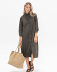 BERGFABEL - Shirt Dress, Kaki