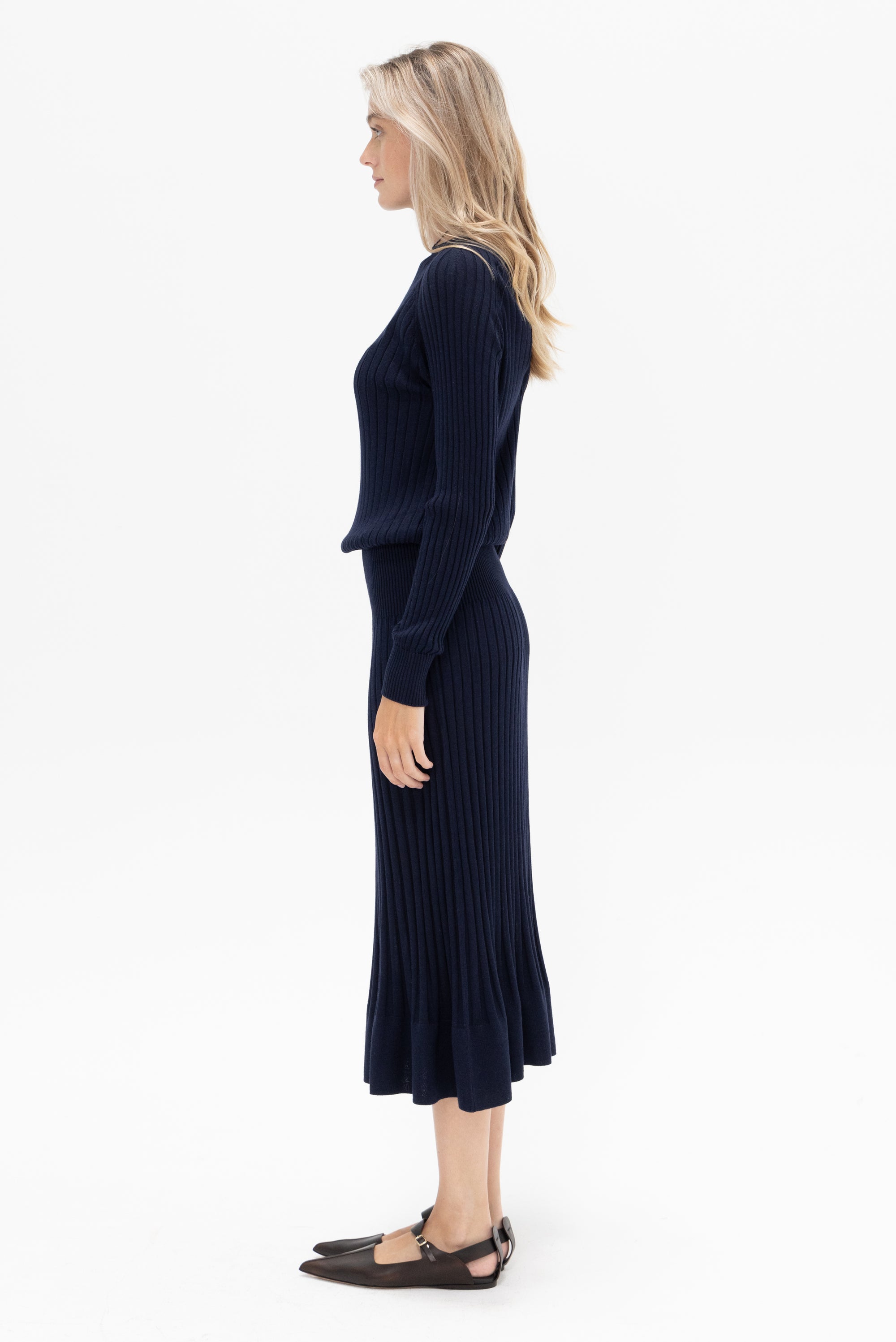 PROENZA SCHOULER - Eden Knit Dress, Navy