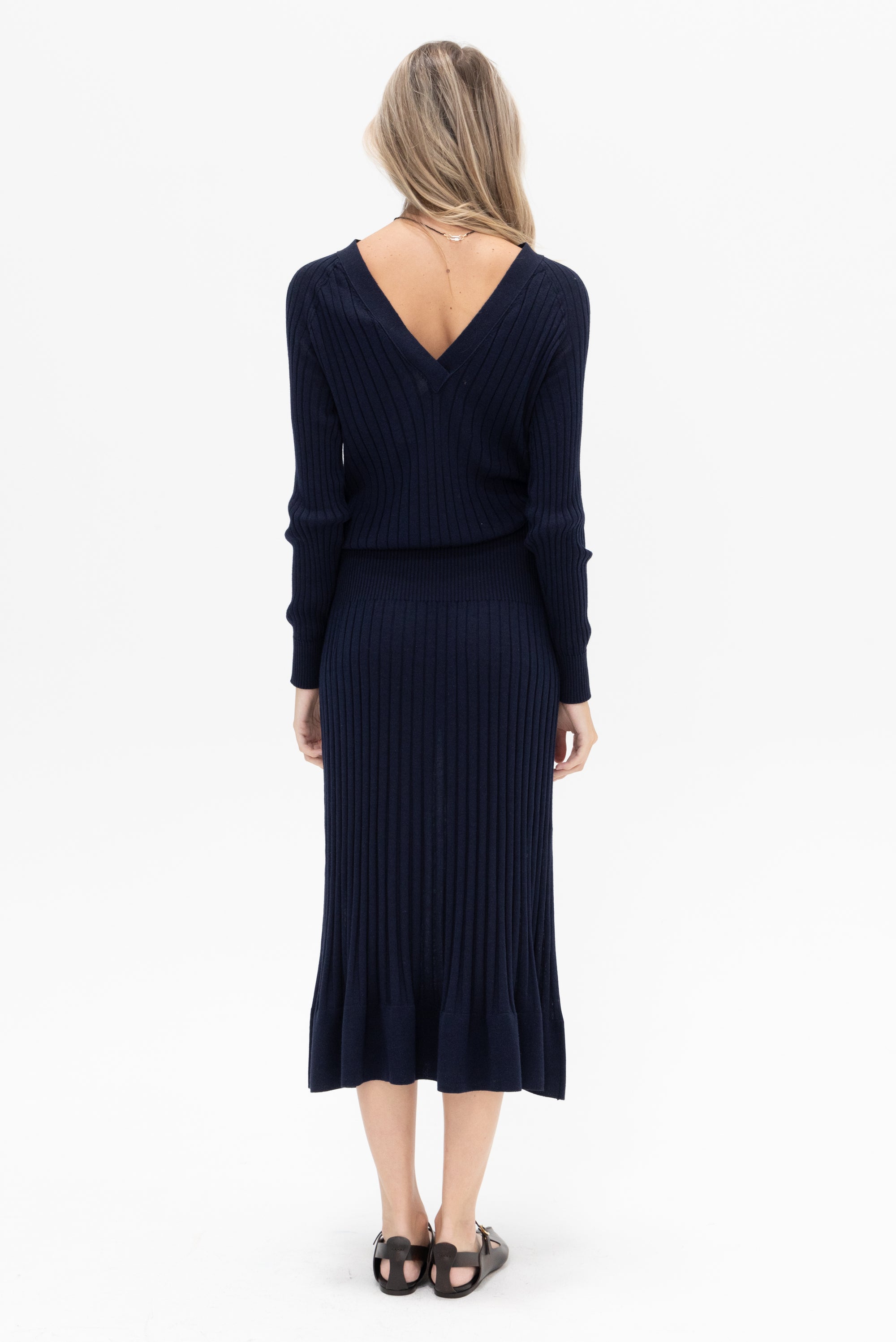 PROENZA SCHOULER - Eden Knit Dress, Navy