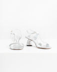 DRIES VAN NOTEN - Metallic Sandal, Silver