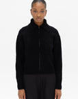 ALLUDE - Zip Cardigan, Noir