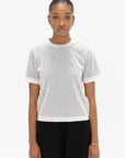 PROENZA SCHOULER WHITE LABEL - Powell Sheer Knit Top, Off-White and Black