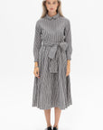 BERGFABEL - Lena Dress, Black & White Stripe