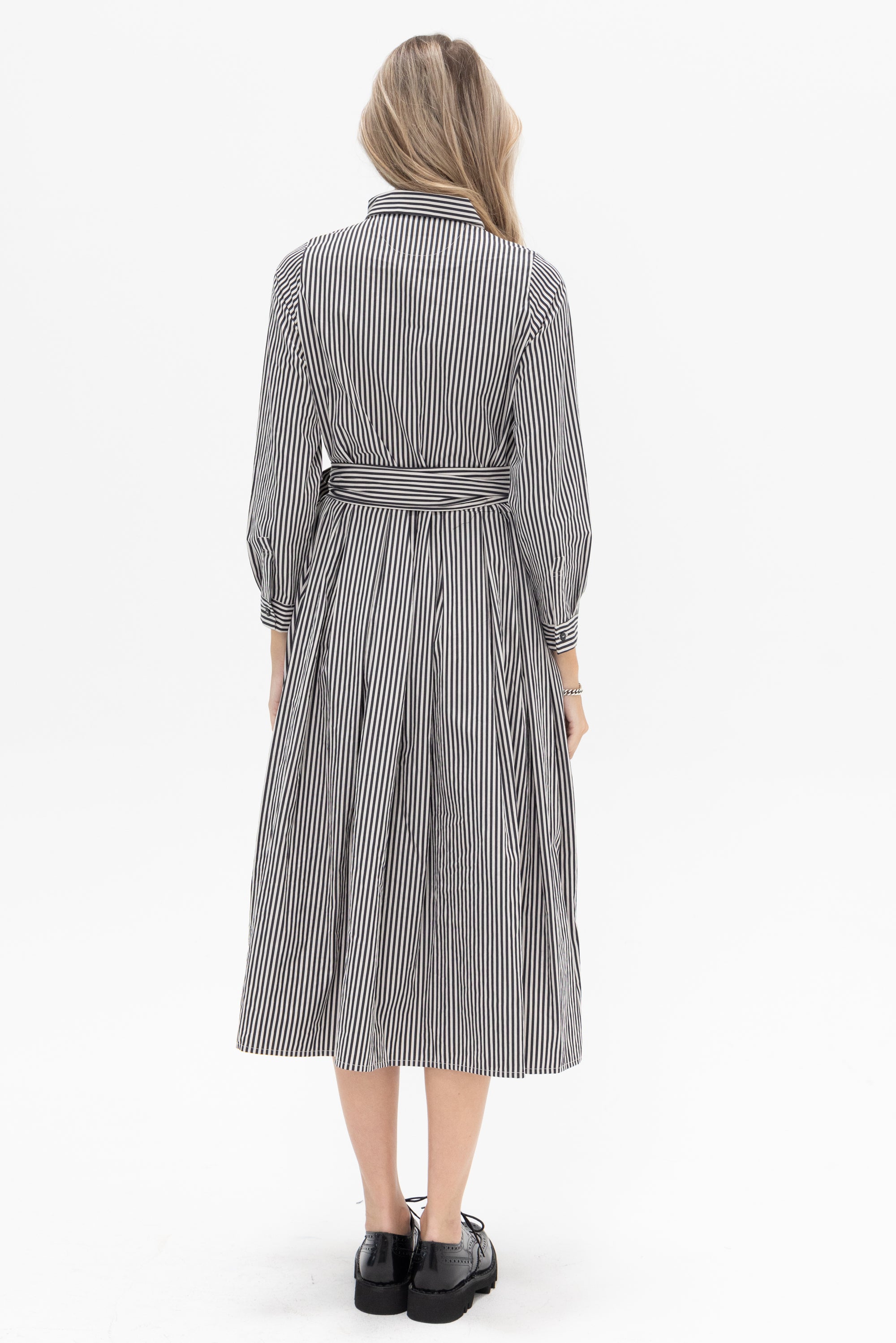 BERGFABEL - Lena Dress, Black &amp; White Stripe