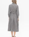 BERGFABEL - Lena Dress, Black & White Stripe