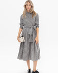 BERGFABEL - Lena Dress, Black & White Stripe