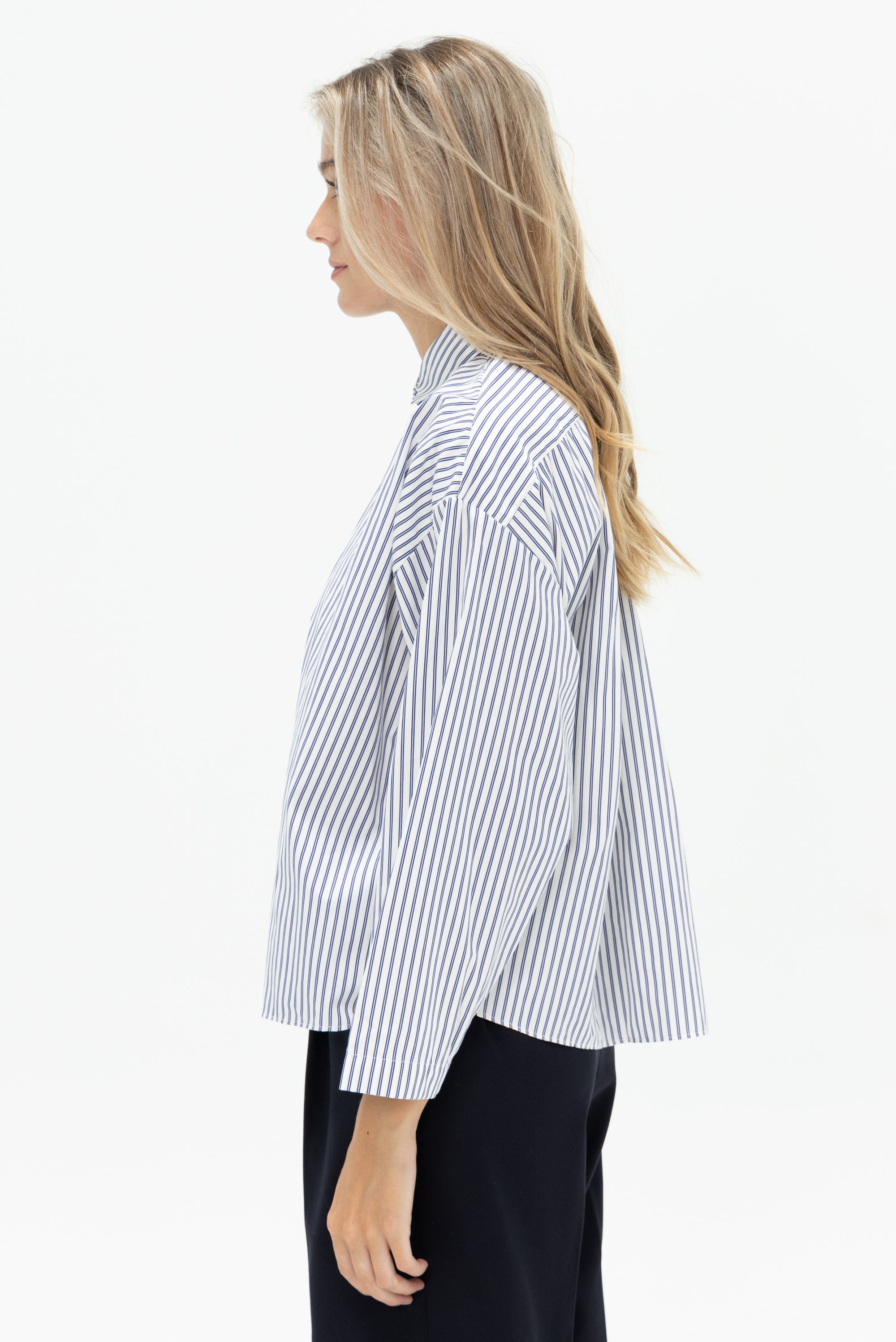 BERGFABEL - Short Overshirt, Stripe