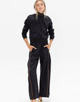 TIBI - Cropped Sweatshirt, Black