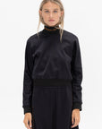 TIBI - Cropped Sweatshirt, Black