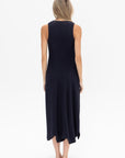 TIBI - Bouncle Knit Tank Tucked Dress, Midnight