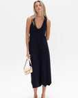 TIBI - Bouncle Knit Tank Tucked Dress, Midnight