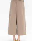 TIBI - Big Twill Triple Pleat Cropped Pant, Vintage Khaki