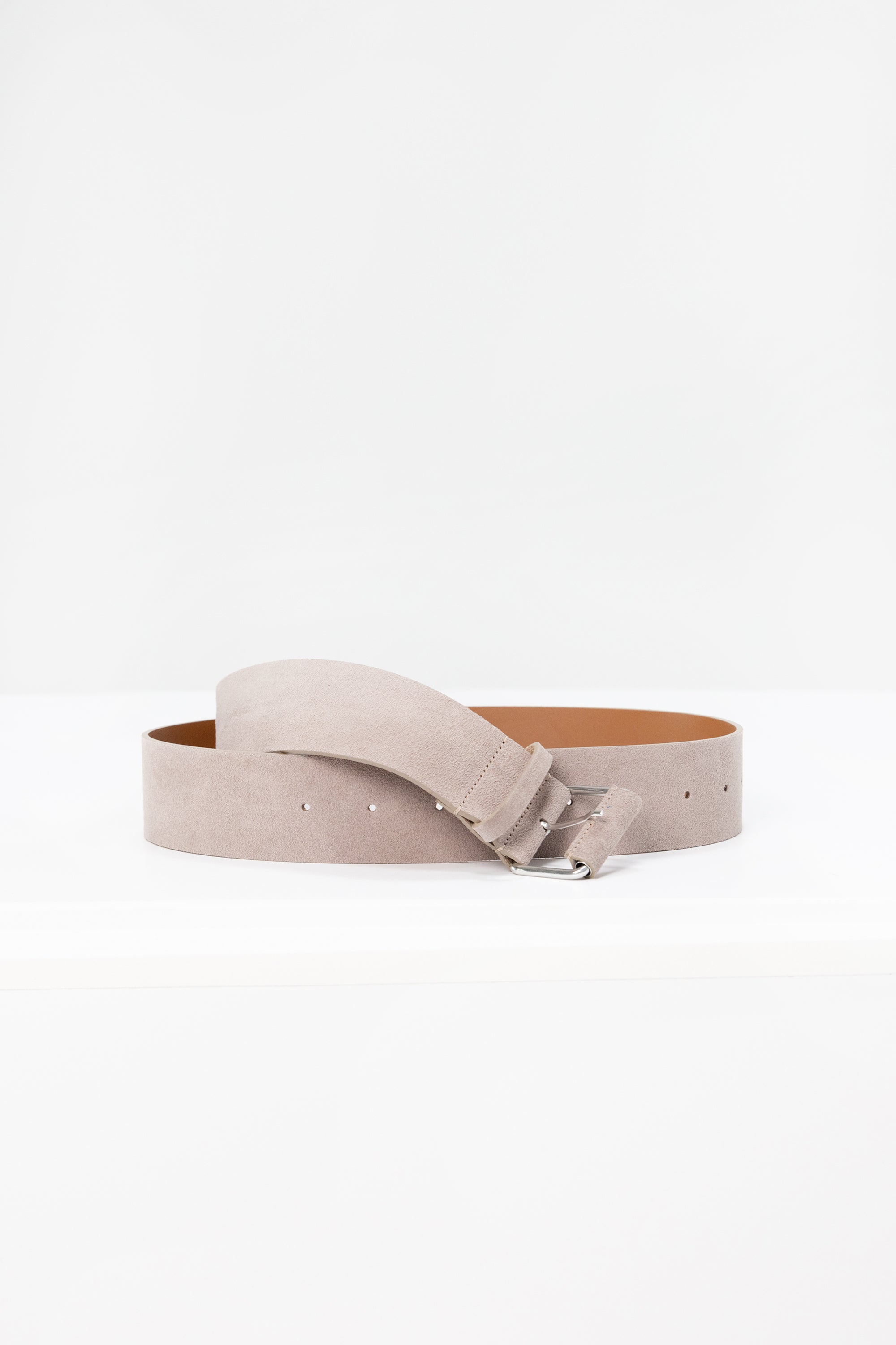 SOFIE D'HOORE - Suede Leather Belt, Mink