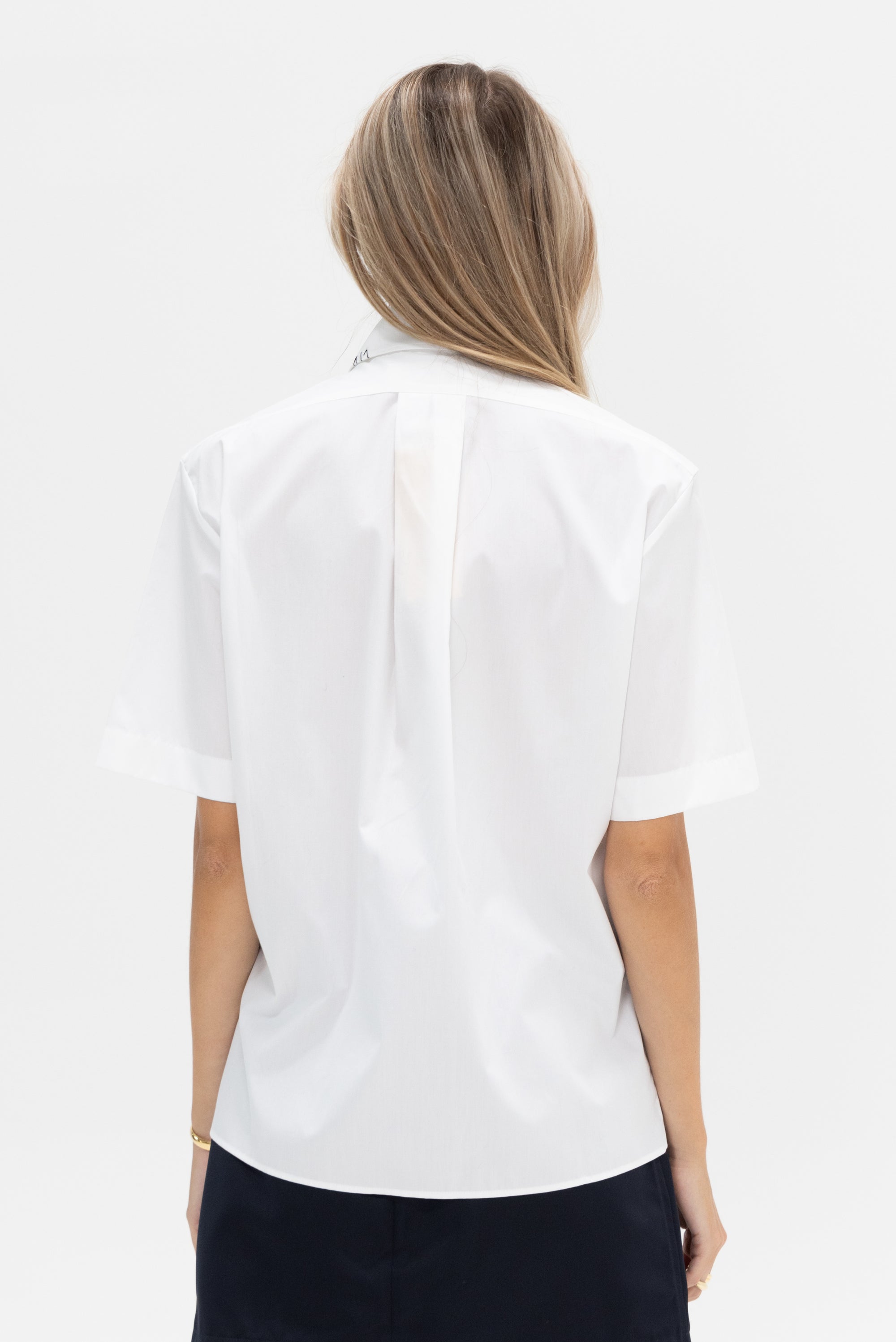 MARNI - Short Sleeve Button Down, Lily White