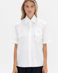 MARNI - Short Sleeve Button Down, Lily White