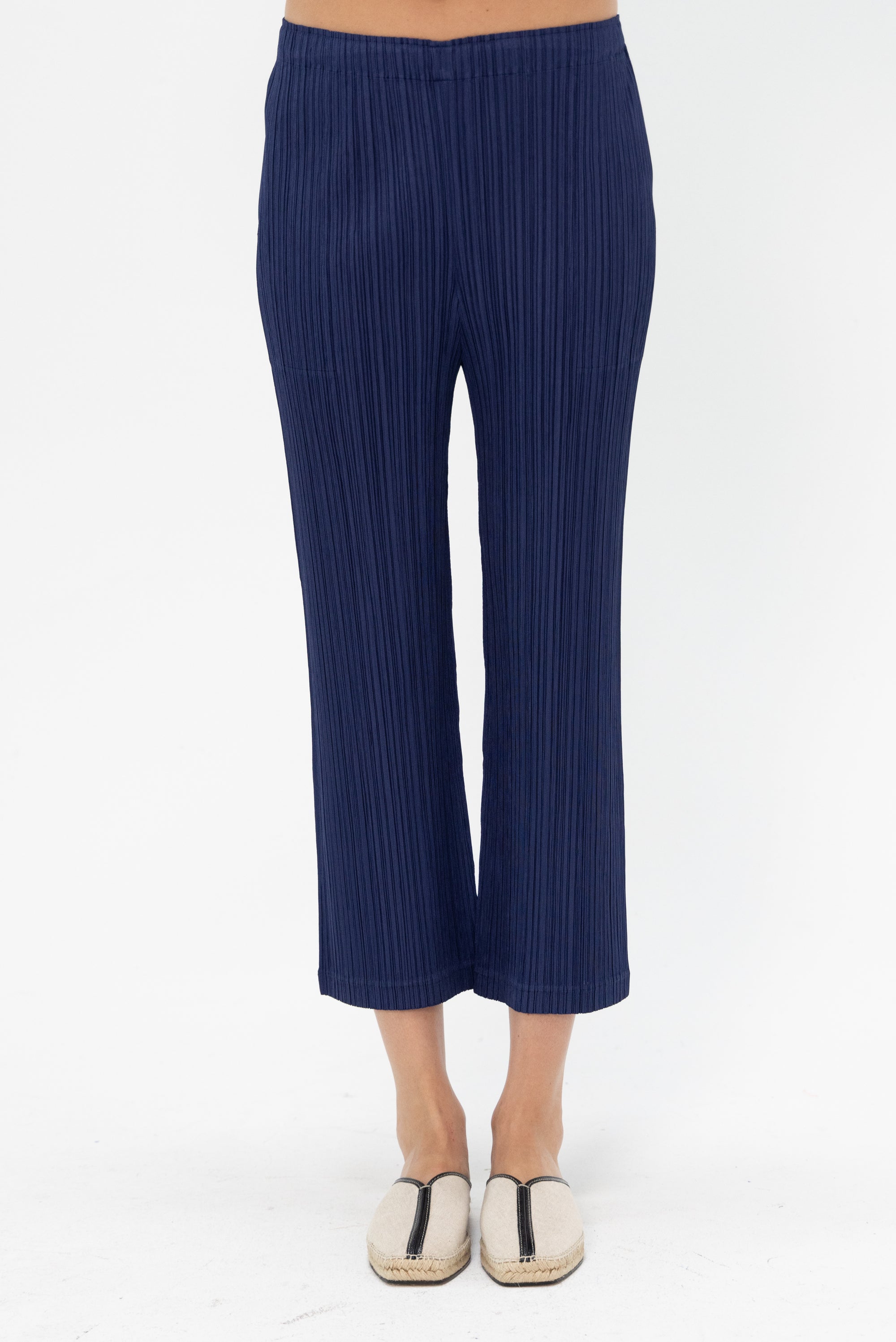 Pleats Please by Issey Miyake - Thicker Bottoms, Navy