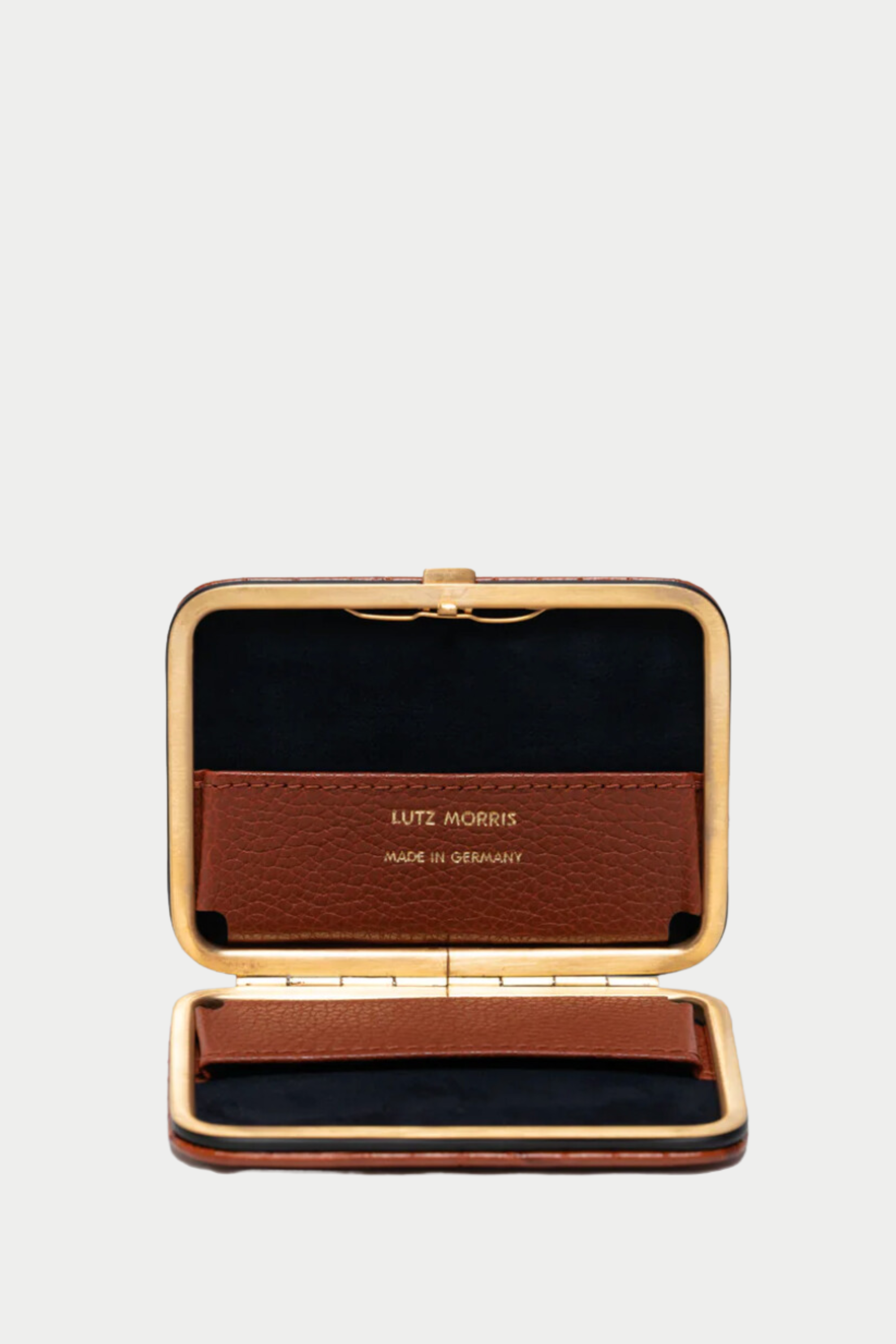 LUTZ MORRIS - Nolan Card Holder, Cognac 'Croco'