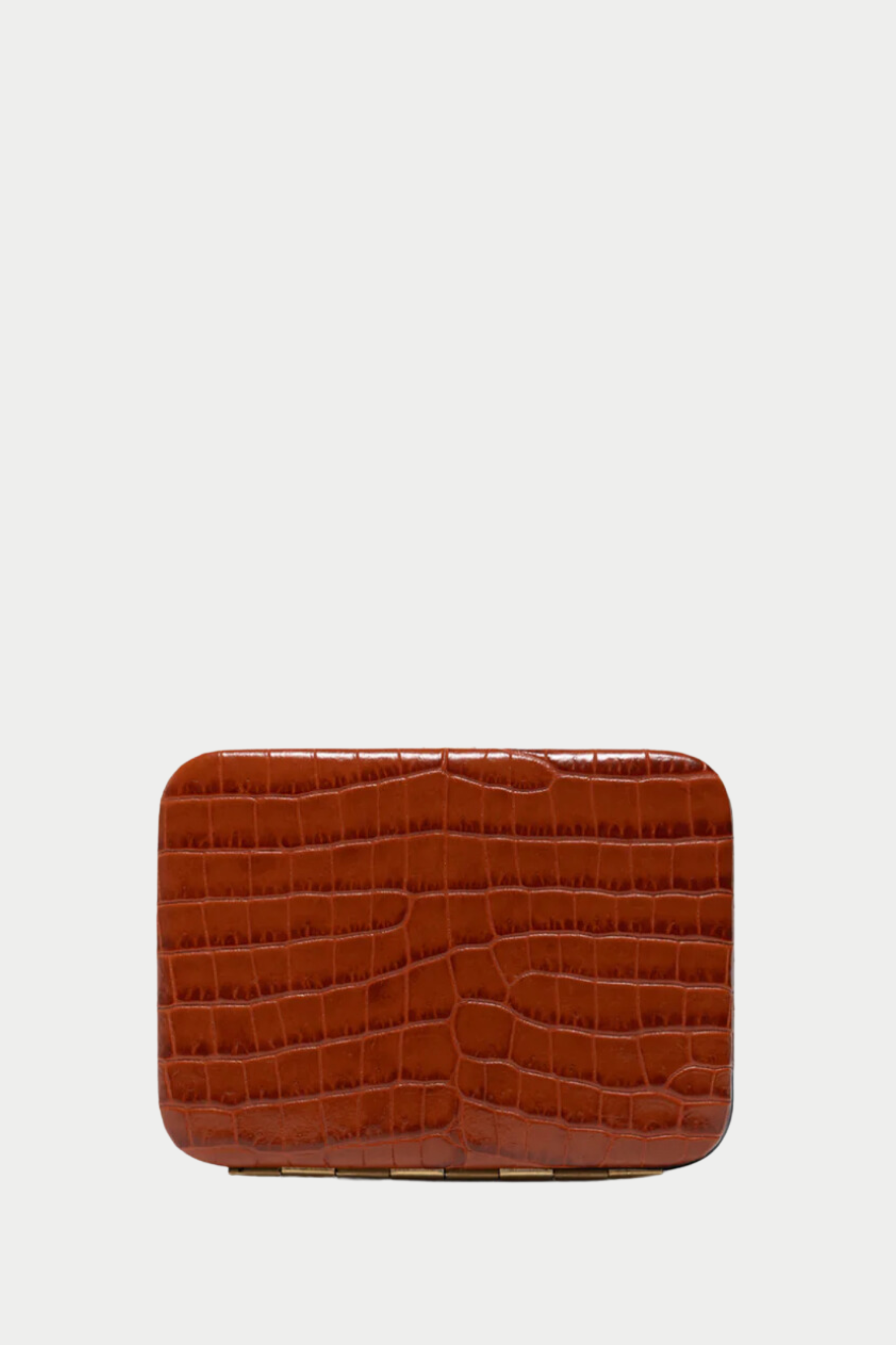 LUTZ MORRIS - Nolan Card Holder, Cognac 'Croco'