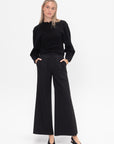 Aada Flare Pants, Black