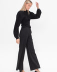 Aada Flare Pants, Black