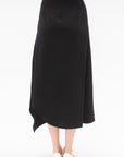 AKIRANAKA - Valma Asymmetry Zip Skirt, Black