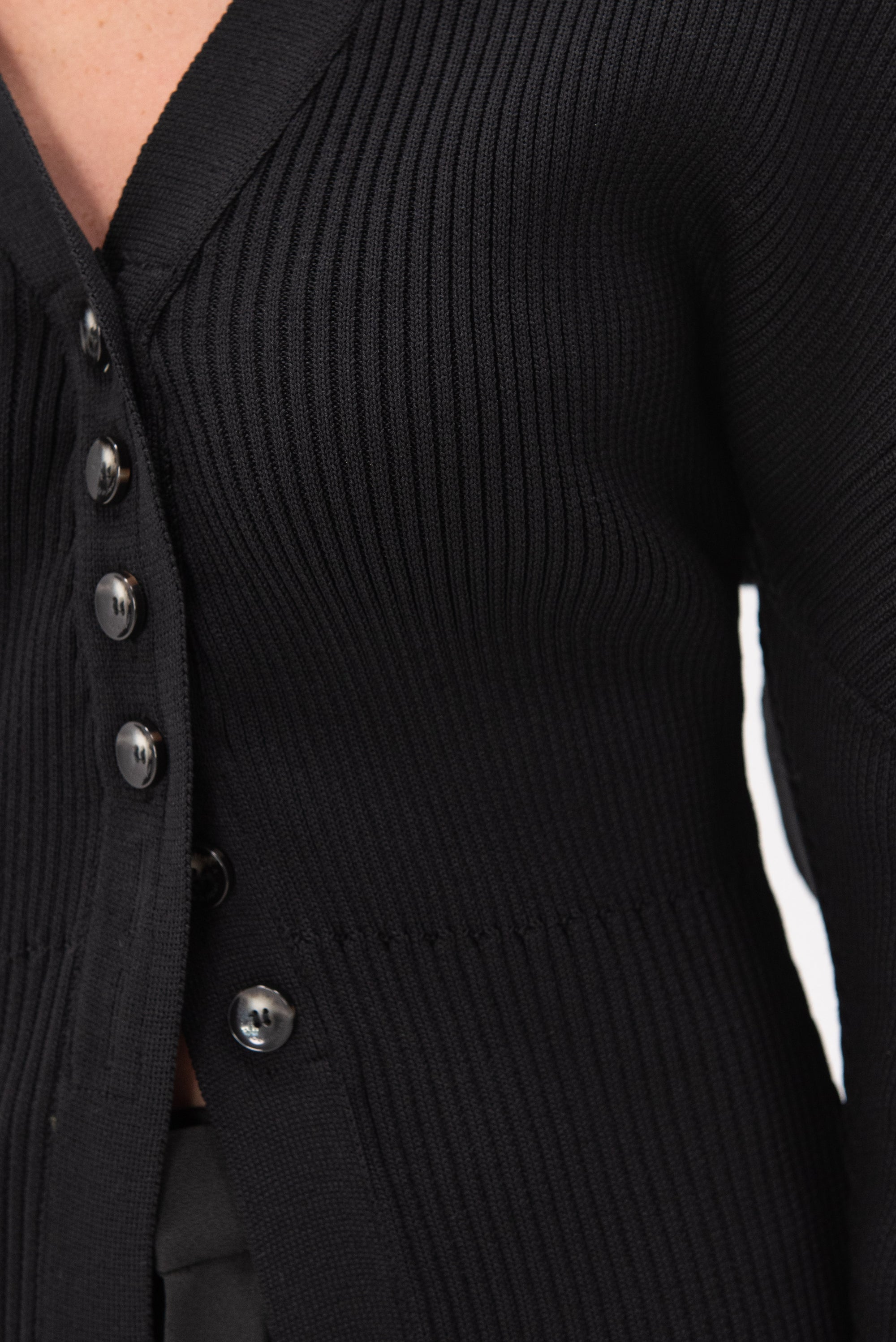 AKIRANAKA - Greer Knit Cardigan, Black