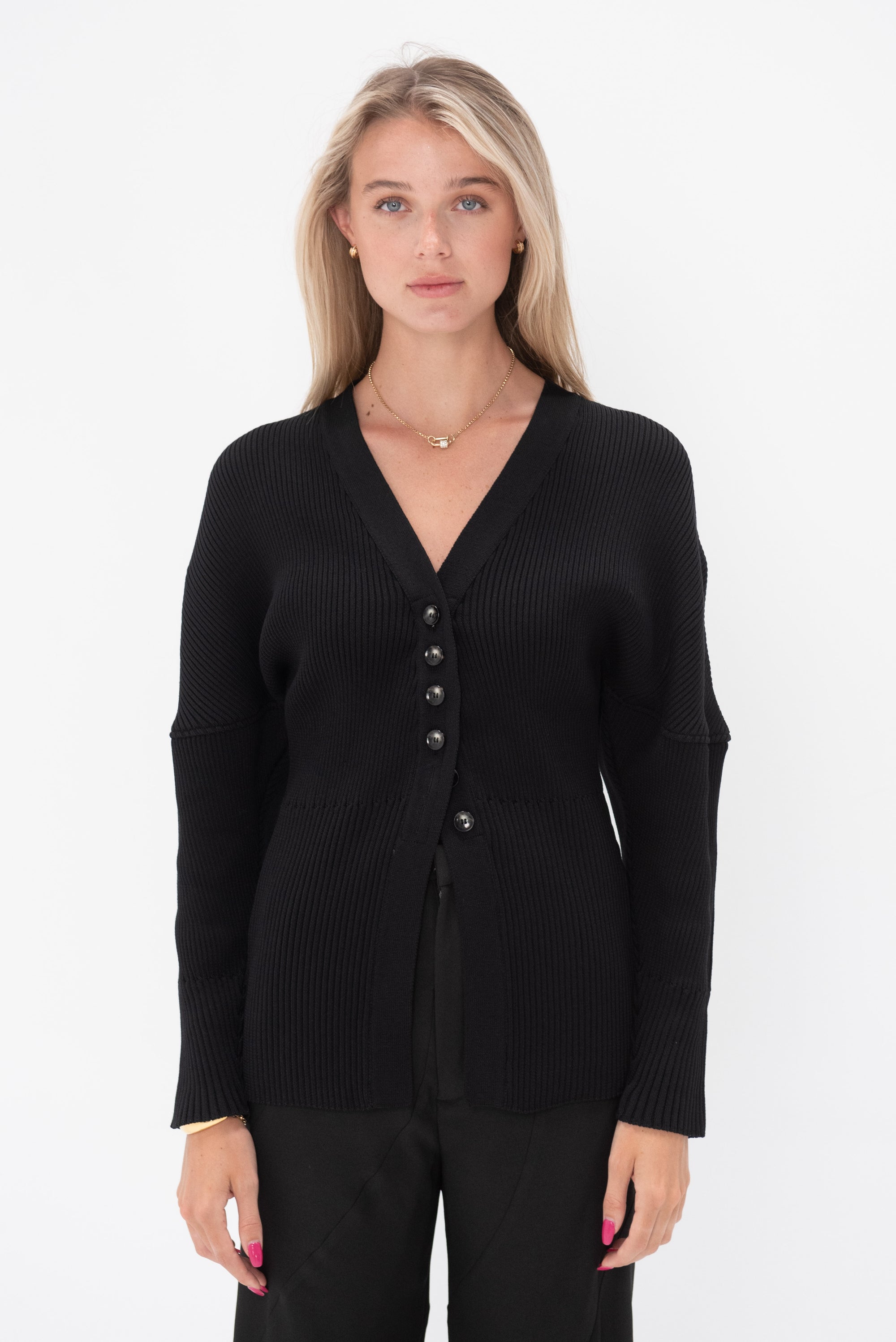 AKIRANAKA - Greer Knit Cardigan, Black