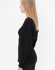 AKIRANAKA - Greer Knit Cardigan, Black