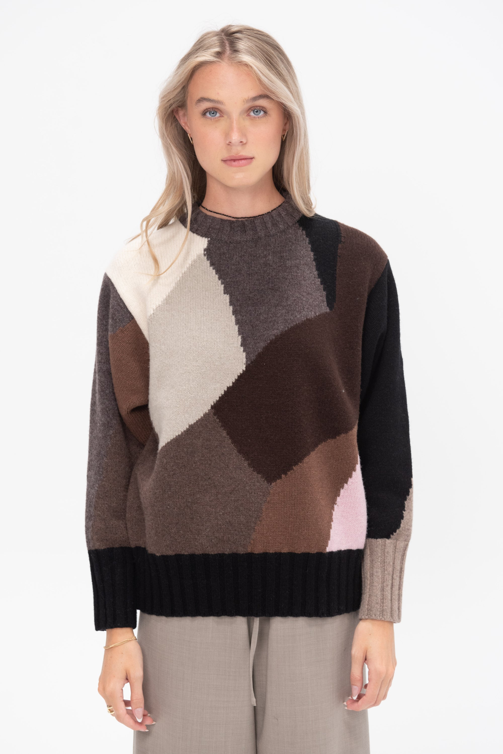 AKIRANAKA - Bibemus Sweater, Black & Brown