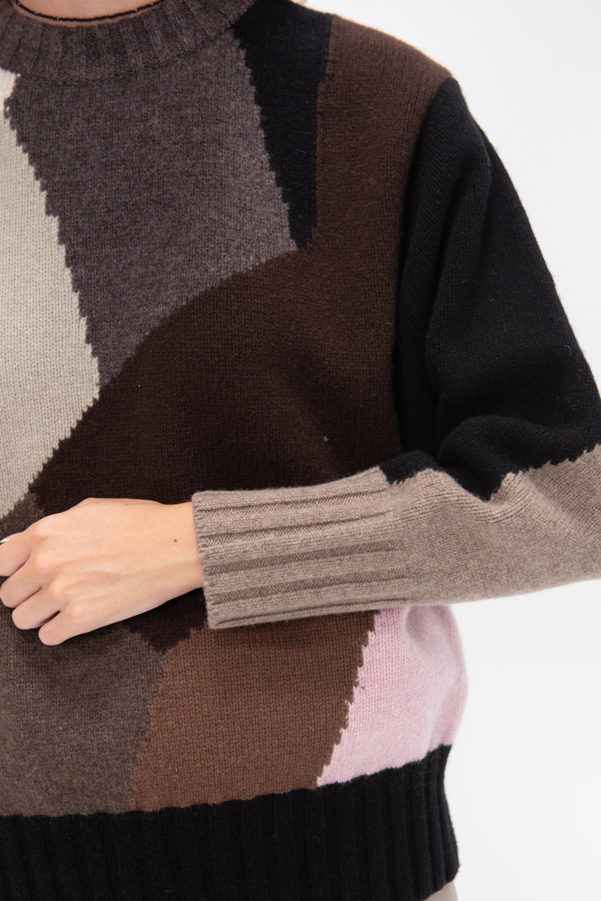 AKIRANAKA - Bibemus Sweater, Black &amp; Brown