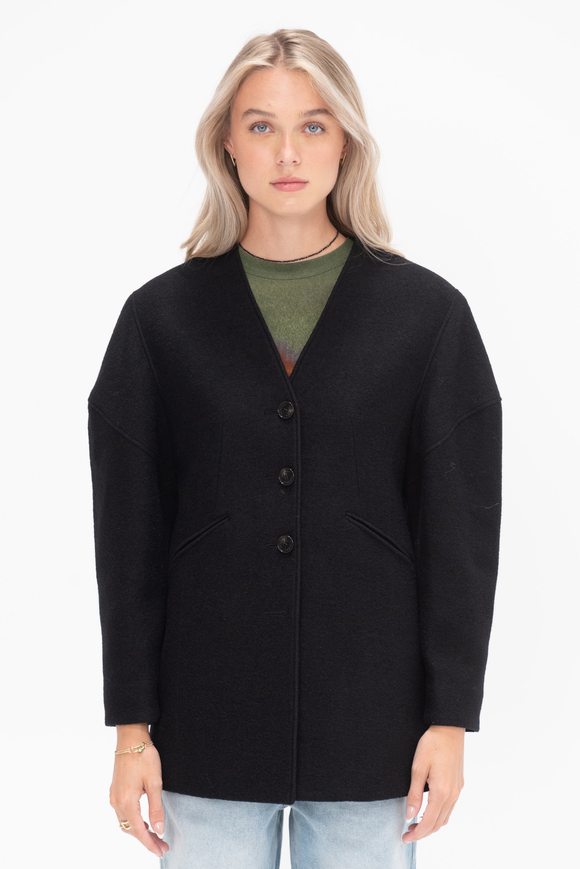 AKIRANAKA - Helene Boucle Jacket, Black