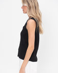 Ernesta Knit Camisole, Black