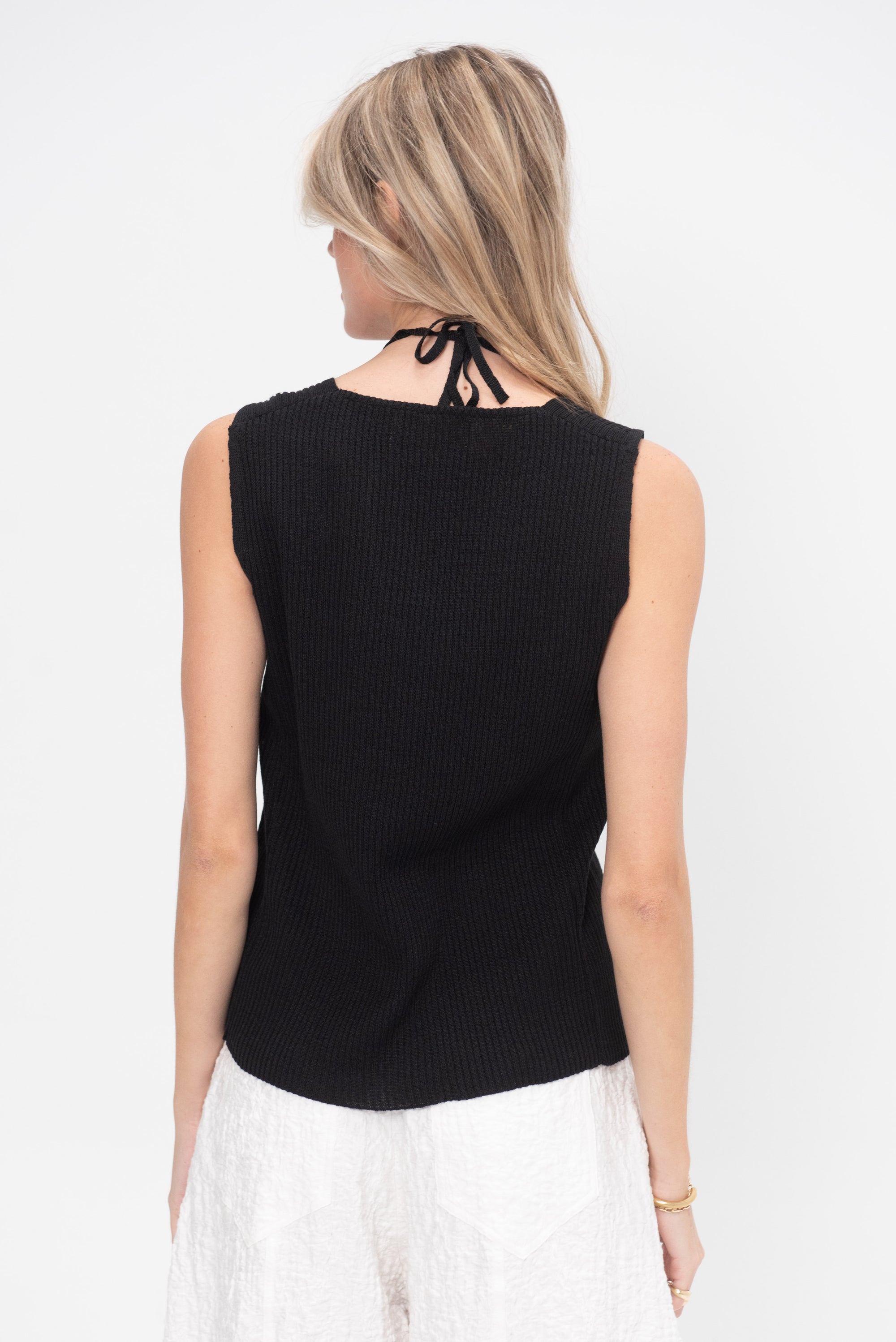 Ernesta Knit Camisole, Black