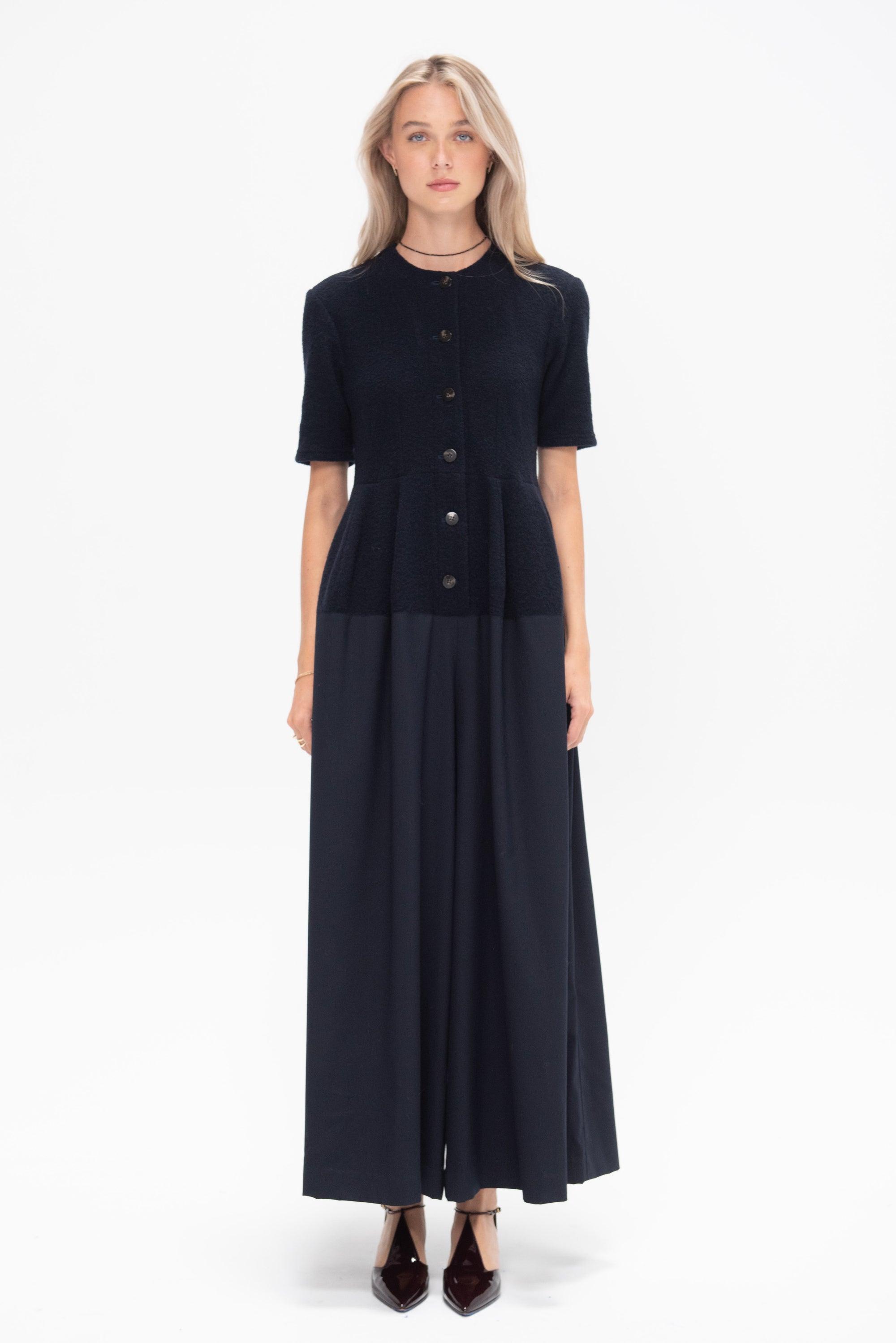 AKIRANAKA - Ilsa Jersey Jumpsuit, Navy