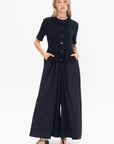 AKIRANAKA - Ilsa Jersey Jumpsuit, Navy