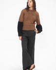 AKIRANAKA - Celia Knit, Black & Brown