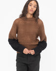 AKIRANAKA - Celia Knit, Black & Brown