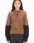 AKIRANAKA - Celia Knit, Black & Brown