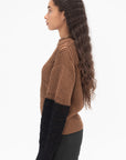 AKIRANAKA - Celia Knit, Black & Brown