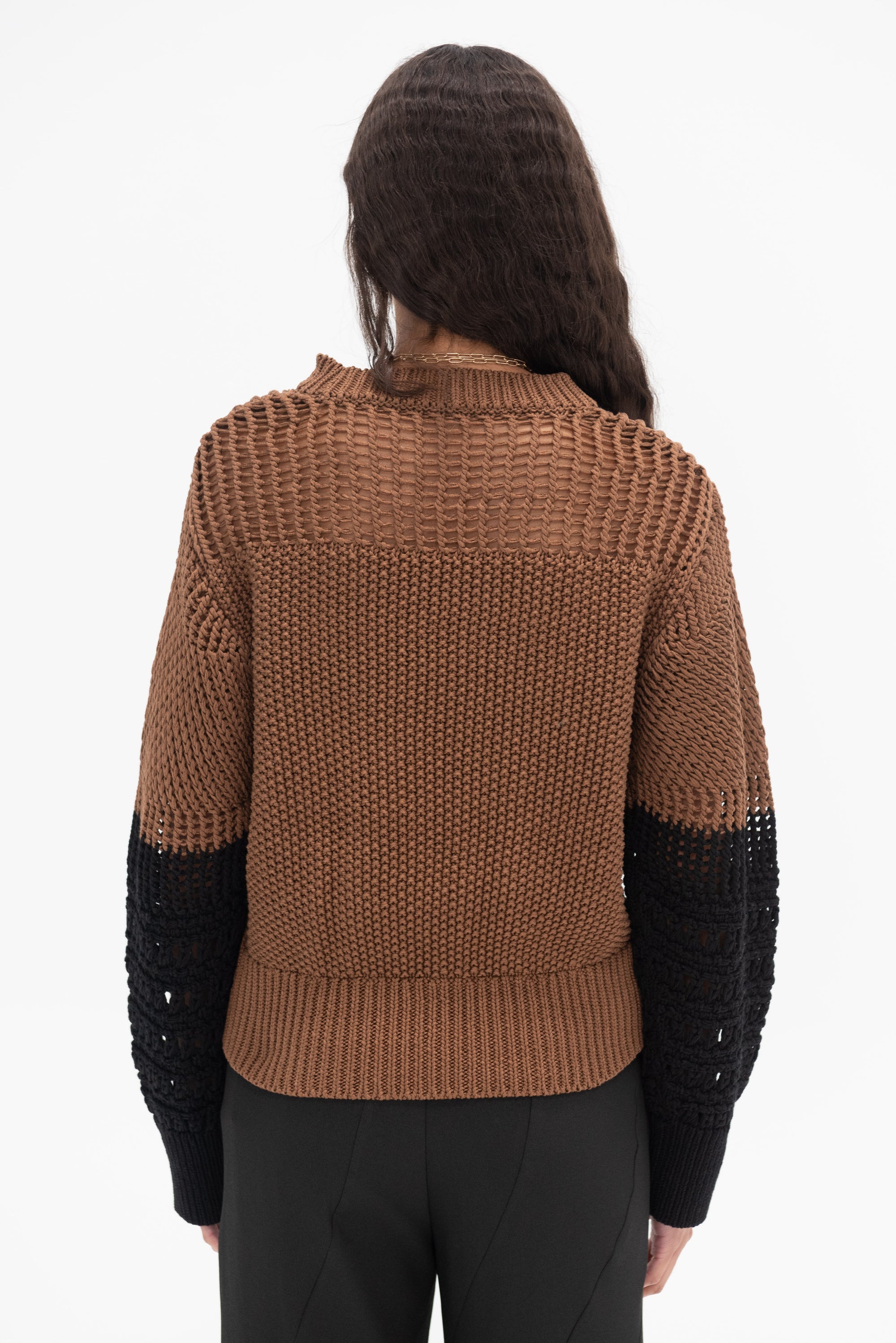 AKIRANAKA - Celia Knit, Black &amp; Brown